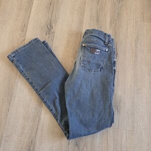 Wrangler Retro Boys Size 16 Reg Slim Straight Jeans Elastic Band Adj Waist